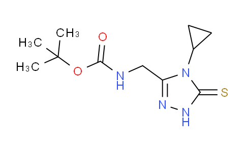CAS No. 306935-44-4, N-[(4-cyclopropyl-5-sulfanylidene-1H-1,2,4-triazol-3-yl)methyl]carbamic acid tert-butyl ester