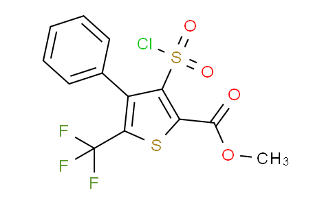 CAS No. 306935-98-8, Methyl 3-(chlorosulfonyl)-4-phenyl-5-(trifluoromethyl)thiophene-2-carboxylate