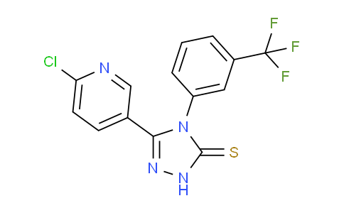 CAS No. 306936-75-4, 3-(6-chloro-3-pyridinyl)-4-[3-(trifluoromethyl)phenyl]-1H-1,2,4-triazole-5-thione