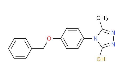 CAS No. 306936-82-3, 4-(4-(Benzyloxy)phenyl)-5-methyl-4H-1,2,4-triazole-3-thiol