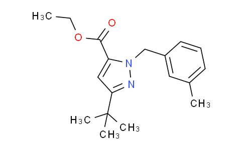 CAS No. 306936-95-8, 5-tert-butyl-2-[(3-methylphenyl)methyl]-3-pyrazolecarboxylic acid ethyl ester