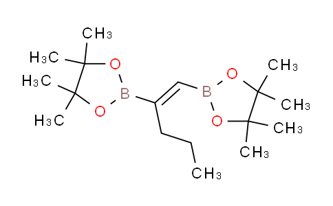 CAS No. 307531-75-5, 4,4,5,5-tetramethyl-2-[1-(4,4,5,5-tetramethyl-1,3,2-dioxaborolan-2-yl)pent-1-en-2-yl]-1,3,2-dioxaborolane