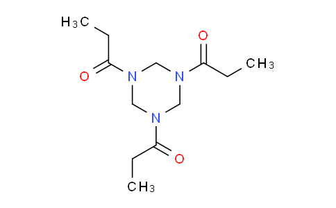 CAS No. 30805-19-7, 1,1',1''-(1,3,5-Triazinane-1,3,5-triyl)tris(propan-1-one)