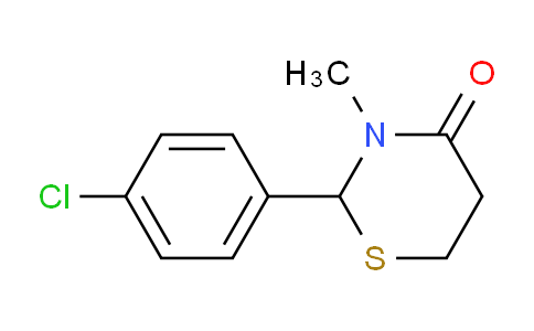 CAS No. 30897-26-8, 2-(4-chlorophenyl)-3-methyl-1,3-thiazinan-4-one