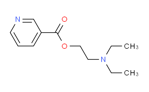CAS No. 3099-52-3, 3-pyridinecarboxylic acid 2-(diethylamino)ethyl ester