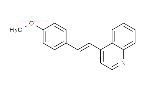 CAS No. 31059-69-5, 4-[2-(4-methoxyphenyl)ethenyl]quinoline