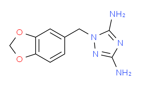 CAS No. 31333-13-8, 1-(1,3-benzodioxol-5-ylmethyl)-1,2,4-triazole-3,5-diamine