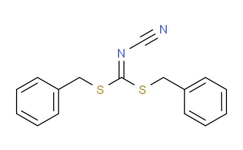 CAS No. 31350-31-9, bis(phenylmethylthio)methylidenecyanamide
