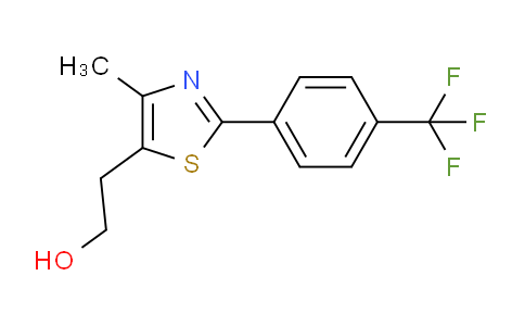 CAS No. 317319-02-1, 2-[4-methyl-2-[4-(trifluoromethyl)phenyl]-5-thiazolyl]ethanol