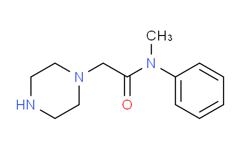 CAS No. 318280-95-4, N-Methyl-N-phenyl-2-(piperazin-1-yl)acetamide