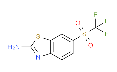 CAS No. 325-83-7, 6-(trifluoromethylsulfonyl)-1,3-benzothiazol-2-amine