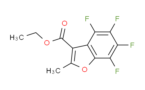 CAS No. 3265-71-2, Ethyl 4,5,6,7-tetrafluoro-2-methylbenzofuran-3-carboxylate