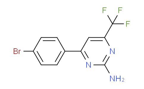 CAS No. 327098-68-0, 4-(4-bromophenyl)-6-(trifluoromethyl)-2-pyrimidinamine