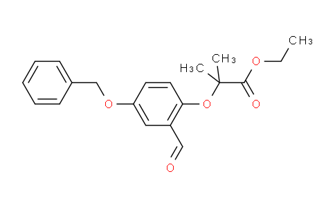 CAS No. 328919-31-9, Ethyl 2-(4-(benzyloxy)-2-formylphenoxy)-2-methylpropanoate