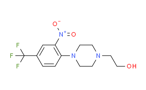 CAS No. 330633-81-3, 2-[4-[2-nitro-4-(trifluoromethyl)phenyl]-1-piperazinyl]ethanol