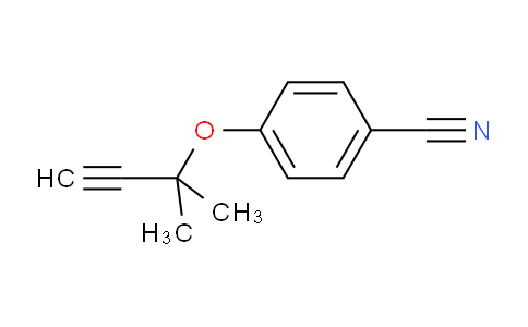 CAS No. 33143-92-9, 4-(2-methylbut-3-yn-2-yloxy)benzonitrile