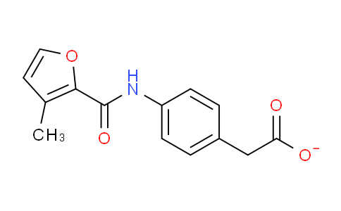 CAS No. 332129-63-2, 2-[4-[[(3-methyl-2-furanyl)-oxomethyl]amino]phenyl]acetate