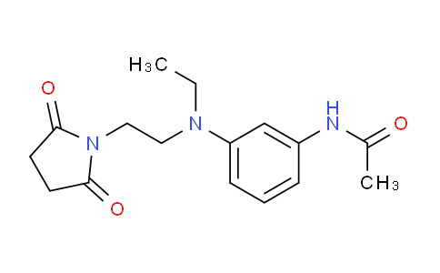 CAS No. 33543-62-3, N-[3-[2-(2,5-dioxo-1-pyrrolidinyl)ethyl-ethylamino]phenyl]acetamide