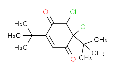 CAS No. 33611-72-2, 2,5-Ditert-butyl-5,6-dichloro-2-cyclohexene-1,4-dione