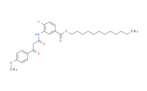 CAS No. 33942-96-0, 2'-Chloro-5'-(dodecyloxycarbonyl)-2-(4-methoxybenzoyl)acetanilide