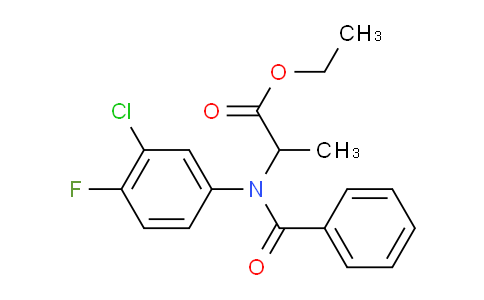 MC794487 | 34029-27-1 | Ethyl 2-(N-(3-chloro-4-fluorophenyl)benzamido)propanoate