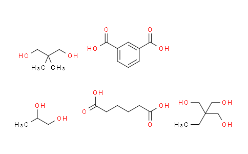 CAS No. 3413-59-0, benzene-1,3-dicarboxylic acid; 2,2-dimethylpropane-1,3-diol; 2-ethyl-2-(hydroxymethyl)propane-1,3-diol; hexanedioic acid; propane-1,2-diol