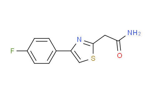 CAS No. 342405-30-5, 2-[4-(4-Fluorophenyl)-1,3-thiazol-2-yl]acetaMide