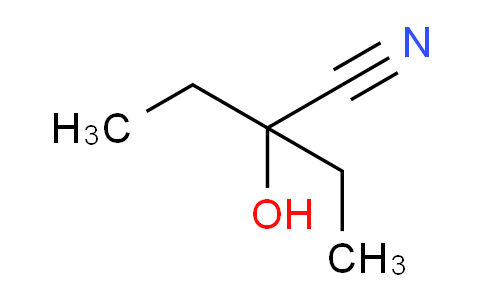 CAS No. 34451-66-6, 2-ethyl-2-hydroxybutanenitrile