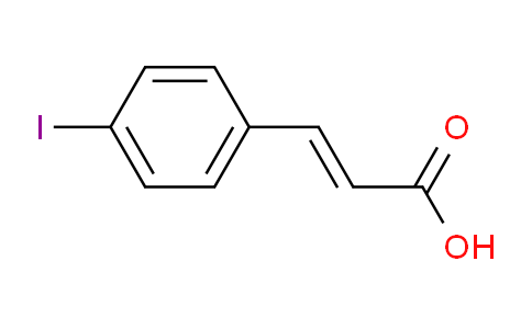 CAS No. 34633-09-5, 3-(4-Iodophenyl)prop-2-enoic acid