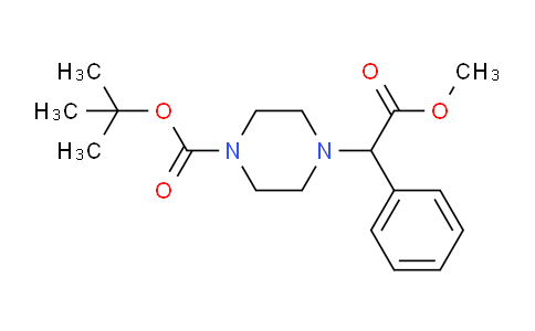 CAS No. 347186-48-5, 4-(2-methoxy-2-oxo-1-phenylethyl)-1-piperazinecarboxylic acid tert-butyl ester