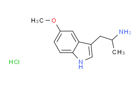 CAS No. 34736-04-4, 1-(5-methoxy-1H-indol-3-yl)-2-propanamine hydrochloride