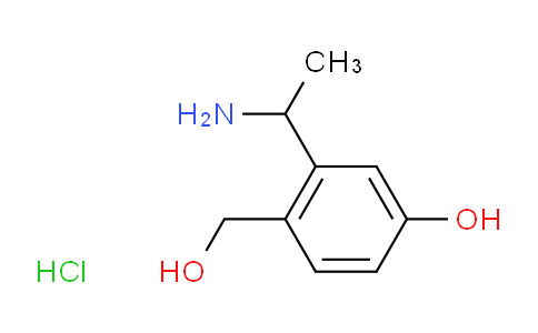 CAS No. 35085-65-5, 3-(1-aminoethyl)-4-(hydroxymethyl)phenol hydrochloride