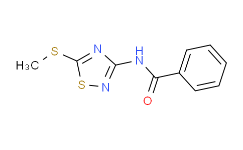 CAS No. 353254-76-9, N-[5-(methylthio)-1,2,4-thiadiazol-3-yl]benzamide