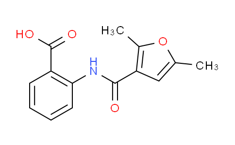 CAS No. 357420-38-3, 2-(2,5-Dimethylfuran-3-carboxamido)benzoic acid