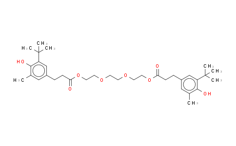CAS No. 36443-68-2, Triethylene glycol bis(3-tert-butyl-4-hydroxy-5-methylphenyl)propionate