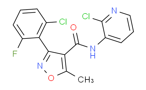 CAS No. 368869-90-3, 3-(2-chloro-6-fluorophenyl)-N-(2-chloro-3-pyridinyl)-5-methyl-4-isoxazolecarboxamide