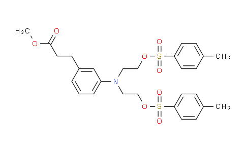 CAS No. 377-71-9, 3-[3-[bis[2-(4-methylphenyl)sulfonyloxyethyl]amino]phenyl]propanoic acid methyl ester