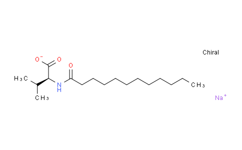 CAS No. 37869-33-3, sodium (2S)-3-methyl-2-(1-oxododecylamino)butanoate