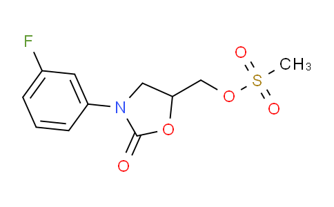 CAS No. 380380-55-2, methanesulfonic acid [3-(3-fluorophenyl)-2-oxo-5-oxazolidinyl]methyl ester