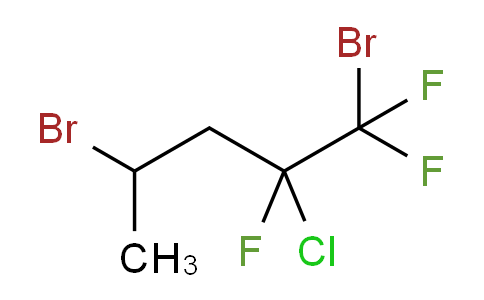 CAS No. 380-57-4, 1,4-dibromo-2-chloro-1,1,2-trifluoropentane