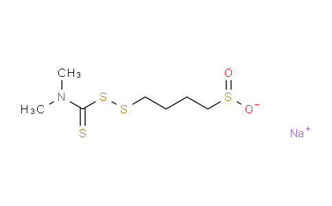 CAS No. 3811-25-4, sodium 4-[[dimethylamino(sulfanylidene)methyl]disulfanyl]-1-butanesulfinate
