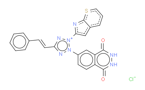CAS No. 38116-89-1, 2-(2'-Benzothiazolyl)-5-styryl-3-(4'-phthalhydrazidyl)tetrazolium chloride