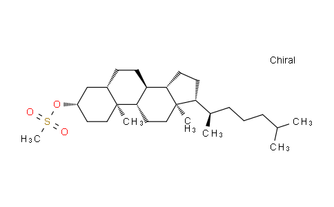 CAS No. 3851-87-4, methanesulfonic acid [(3S,5S,8R,9S,10S,13R,14S,17R)-10,13-dimethyl-17-[(2R)-6-methylheptan-2-yl]-2,3,4,5,6,7,8,9,11,12,14,15,16,17-tetradecahydro-1H-cyclopenta[a]phenanthren-3-yl] ester