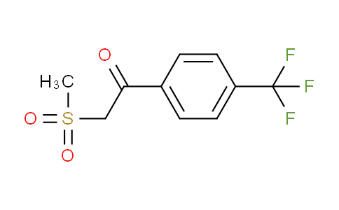 CAS No. 386715-52-2, 2-(Methylsulfonyl)-1-(4-(trifluoromethyl)phenyl)ethanone