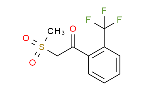CAS No. 387350-34-7, 2-(Methylsulfonyl)-1-(2-(trifluoromethyl)phenyl)ethanone