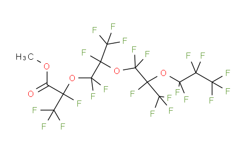 CAS No. 39187-47-8, 2,3,3,3-tetrafluoro-2-[1,1,2,3,3,3-hexafluoro-2-[1,1,2,3,3,3-hexafluoro-2-(1,1,2,2,3,3,3-heptafluoropropoxy)propoxy]propoxy]propanoic acid methyl ester