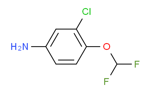 CAS No. 39211-55-7, 3-Chloro-4-(difluoromethoxy)aniline