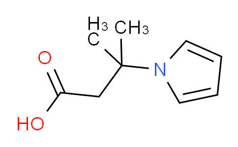CAS No. 395090-68-3, 3-Methyl-3-(1H-pyrrol-1-yl)butanoic acid