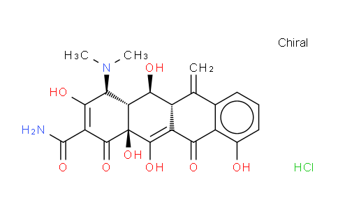 CAS No. 3963-45-9, 4-(dimethylamino)-1,5,10,11,12a-pentahydroxy-6-methylidene-3,12-dioxo-4,4a,5,5a-tetrahydrotetracene-2-carboxamide,hydrochloride
