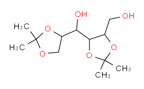 CAS No. 3969-61-7, (2,2-dimethyl-1,3-dioxolan-4-yl)-[5-(hydroxymethyl)-2,2-dimethyl-1,3-dioxolan-4-yl]methanol